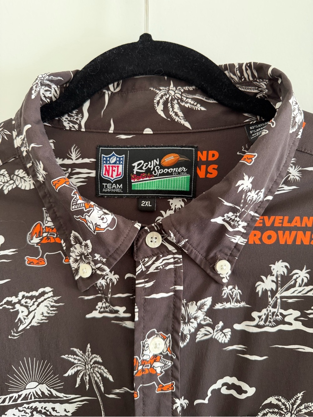 Reyn Spooner x NFL Cleveland Browns Hawaiian Shirt | Men’s 2XL - Picture 2 of 4